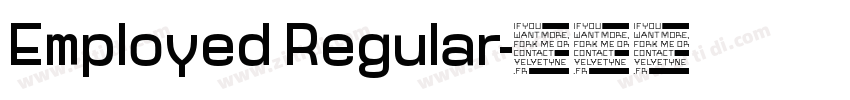 Employed Regular字体转换